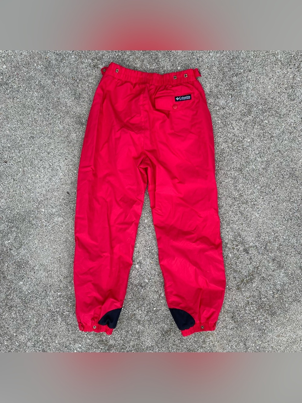 VTG 90s Columbia Red Nylon Snow Pants Womens L